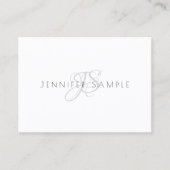 Monogram Beruflich Simple Template Elegant Visitenkarte (Vorderseite)
