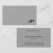 Monogram Beruflich Simple Template Movie Visitenkarte (Vorne/Hinten)