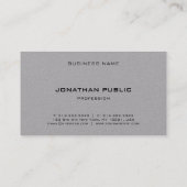 Monogram Beruflich Simple Template Movie Visitenkarte (Rückseite)