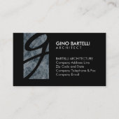 Monogram-Berufliche Visitenkarte (Vorderseite)