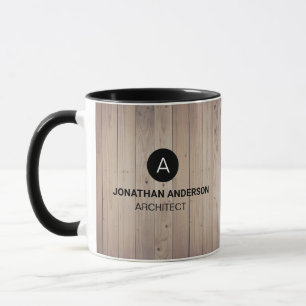 Monogram, beruflicher Architekt Tasse