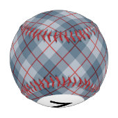 Monogram Bias Kariert Blue Red Stripe Baseball (Rückseite)