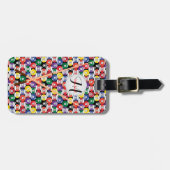 Monogram Billiard Pool Ball Design Gepäckanhänger (Vorderseite horizontal)