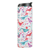 Monogram Bird-Farbe Thermosbecher (Nach links gedreht)