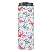 Monogram Bird-Farbe Thermosbecher (Rückseite)