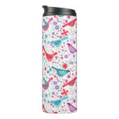 Monogram Bird-Farbe Thermosbecher (Nach rechts gedreht)