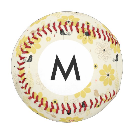 Monogram Bird Garden Baseball (Vorderseite Links)