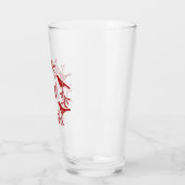 Monogram Bird und Blume Skandinavier Wreath Glas (Links)
