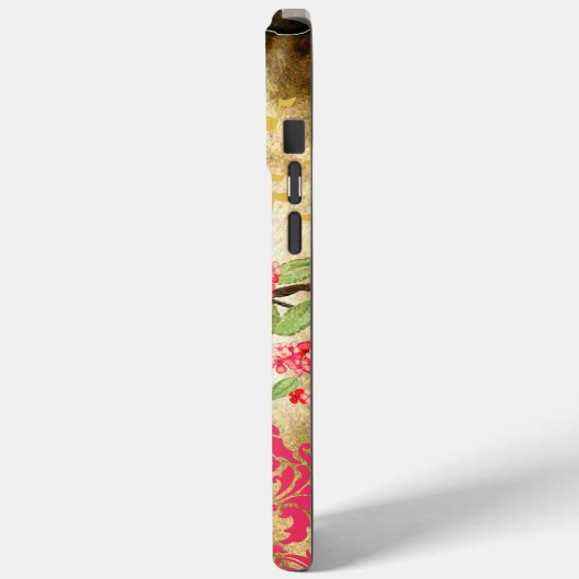 Monogram Birdcage Bird Damask Case-Mate iPhone Hülle (Rückseite / Links)