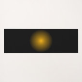 Monogram Black and Gold mit dekorativen Elementen Yogamatte (Rückseite (Horizontal))