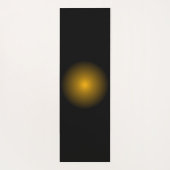 Monogram Black and Gold mit dekorativen Elementen Yogamatte (Rückseite)