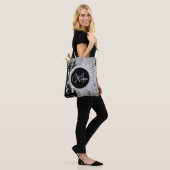 Monogram Black and Silver Glitzer Coins Tasche (Am Model)