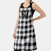 Monogram Black and White Buffalo Kariert Schürze (InSitu)