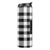 Monogram Black and White Buffalo Kariert Thermosbecher (Nach links gedreht)