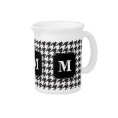 Monogram Black and White Hounds Tooth Getränke Pitcher (Rechts)