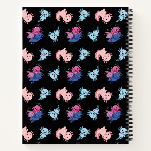 Monogram Black Axolotl Kid Notizblock (Rückseite)