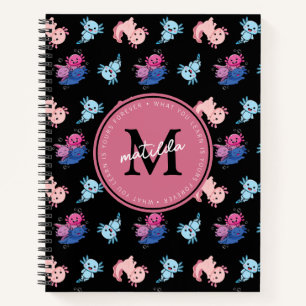 Monogram Black Axolotl Kinder- Notizblock