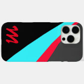 Monogram Black Blue Red Gray Muster Case-Mate iPhone Hülle (Rückseite (Horizontal))