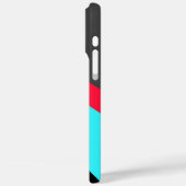 Monogram Black Blue Red Gray Muster Case-Mate iPhone Hülle (Rückseite / Links)