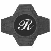 Monogram Black Crocodile Leather Print Fußball (Flach)