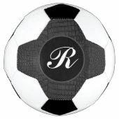 Monogram Black Crocodile Leather Print Fußball (Vorderseite)