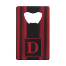 Monogram Black Dark Red Pinstrick
