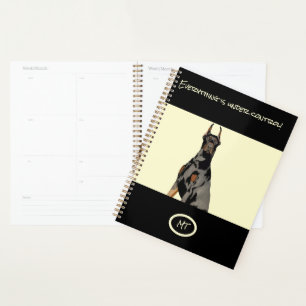 Monogram Black Doberman Pincher Black & Tan Planer