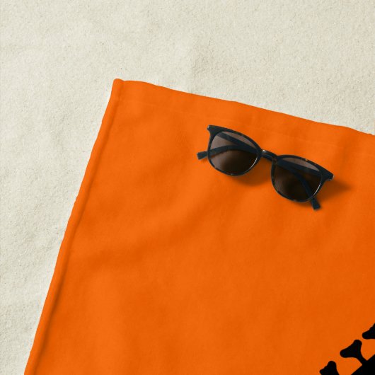 Monogram Black Electric Bass Guitar / Orange Strandtuch (Beispiel)