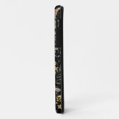 Monogram Black Floral iPhone Gehäuse Case-Mate iPhone Hülle (Hinten/Links)