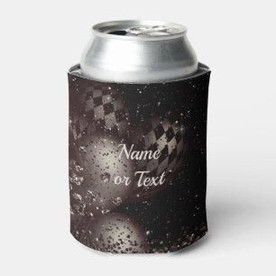 Monogram Black Glitzer Balloons Sparkle Elegant Dosenkühler