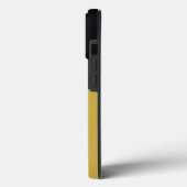 Monogram Black Gold & Girly Hübsch Case-Mate iPhone Hülle (Rückseite / Links)