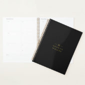 Monogram Black Gold | Modernes Minimalistisches El Planer (Anzeige)