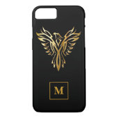 Monogram Black & Gold Phoenix Steigung Case-Mate iPhone Hülle (Rückseite)
