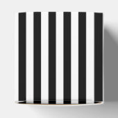 Monogram Black, Gold und White Art Deco Hochzeit Geschenkschachtel (Oben)