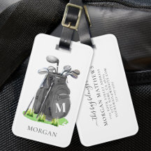Monogram Black Golf Bag
