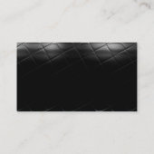 Monogram Black Gray Business Card Visitenkarte (Rückseite)