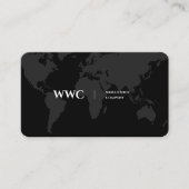 Monogram Black Gray von World Map Company Visitenkarte (Vorderseite)
