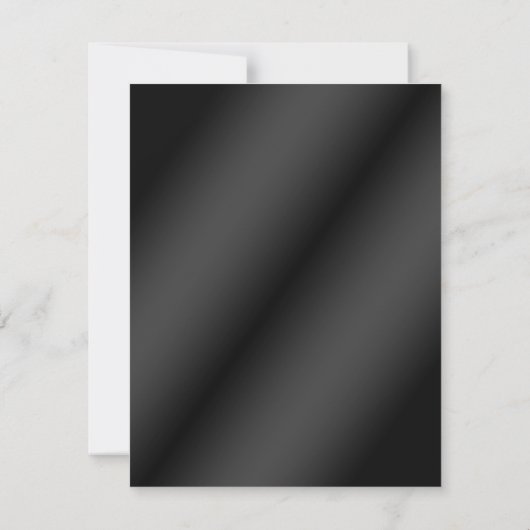 Monogram Black IMITATS Satin Plees mit Aqua UAWG RSVP Karte (Rückseite)