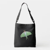 Monogram Black Luna Moth Muster Tote Bag Tragetaschen Mit Langen Trägern (Rückseite)