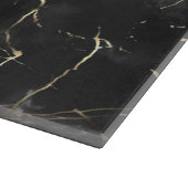 Monogram Black Marble Cutting Board Schneidebrett (Ecke)