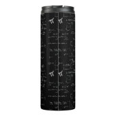 Monogram Black Math Geometry Algebra Thermosbecher (Rückseite)