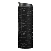 Monogram Black Math Geometry Algebra Thermosbecher (Nach rechts gedreht)