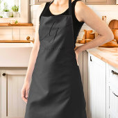 Monogram Black Modern Minimal Calligraphy Script Schürze