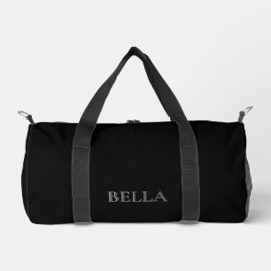 Monogram Black Modern Minimalistisch Unique Duffle Bag