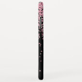 Monogram Black & Pink Sparkle und Glitzer Case-Mate iPhone Hülle (Hinten/Rechts)