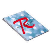 Monogram Black & Red Makeust Notebook Notizblock (Rechte Seite)