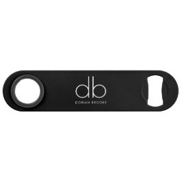 Monogram Black Stilvoll Modernes Minimalistisches  Speed Flaschenöffner