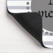 Monogram Black Striping Circle Mousepad (Ecke)