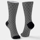 Monogram Black und Grau Diamond Florettes Socken (Gewinkelt)