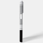 Monogram Black und Silver Metallic Mesh Case-Mate iPhone Hülle (Rückseite / Rechts)